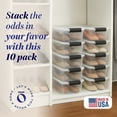 thumbnail image 2 of Homz 7.5 Qt Storage Organizing Container Bin with Latching Lids, (10 Pack), 2 of 10