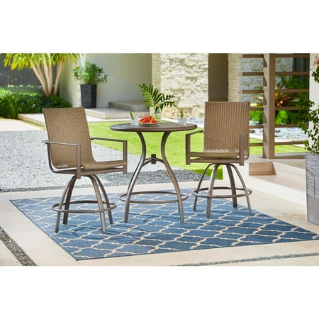 Hampton Bay 5477 Sb Beckham 2 Pack Swivel Wicker Balcony Height Departments