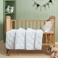 thumbnail image 5 of Flxxie Microfiber Ultra Soft Toddler Comforter, Warm Kids Crib Quilted Blanket, White, 43"x60", 5 of 5