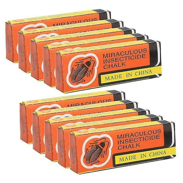 Ahuyentador de Cucarachas Tiza Mágica Sin Polvo Para Cucarachas Hormigas 5/10 Cajas huangjie unisex