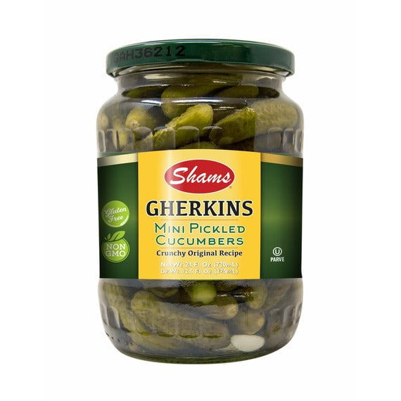 Shams Gherkins Mini Pickles Small 24 oz