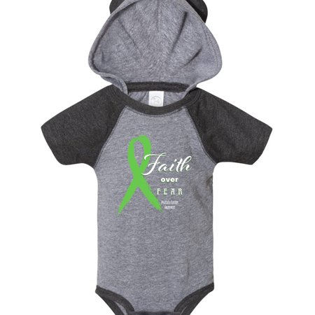 

Inktastic Faith over Fear Prostate Awareness with Green Ribbon Gift Baby Boy or Baby Girl Bodysuit