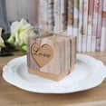 thumbnail image 5 of 50 Pieces Kraft Paper Candy Box With Hemp Rope Heart Imitation Bark Gift Bag, 5 of 5