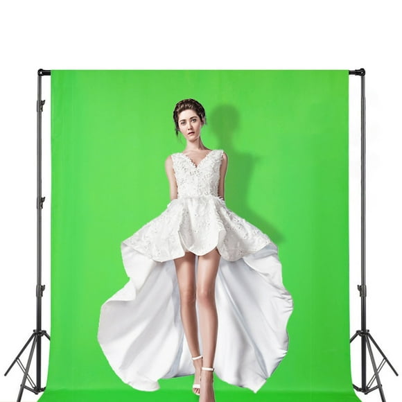 Clearance Items!TAKTUK 1.5 X 1m Green Screen Soft Opaque Double Thickness Non Fading Washable Short Video Props Vertical Photo Background Screen Cloth Sci Fi Effects,Accessories,Green