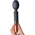 thumbnail image 3 of Rocks Off Oriel Rechargeable Silicone Personal Massage Wand, Black, 3 of 3