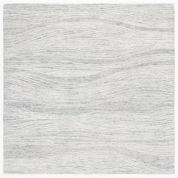 SAFAVIEH Metro Bridget Abstract Area Rug, Grey/Ivory, 4' x 4' Square