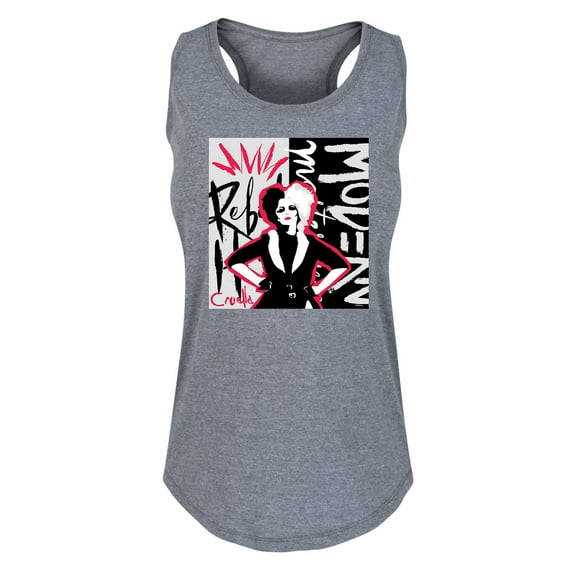 Disney's Cruella - Cruella Rebel Collage - Women's Racerback Tank Top