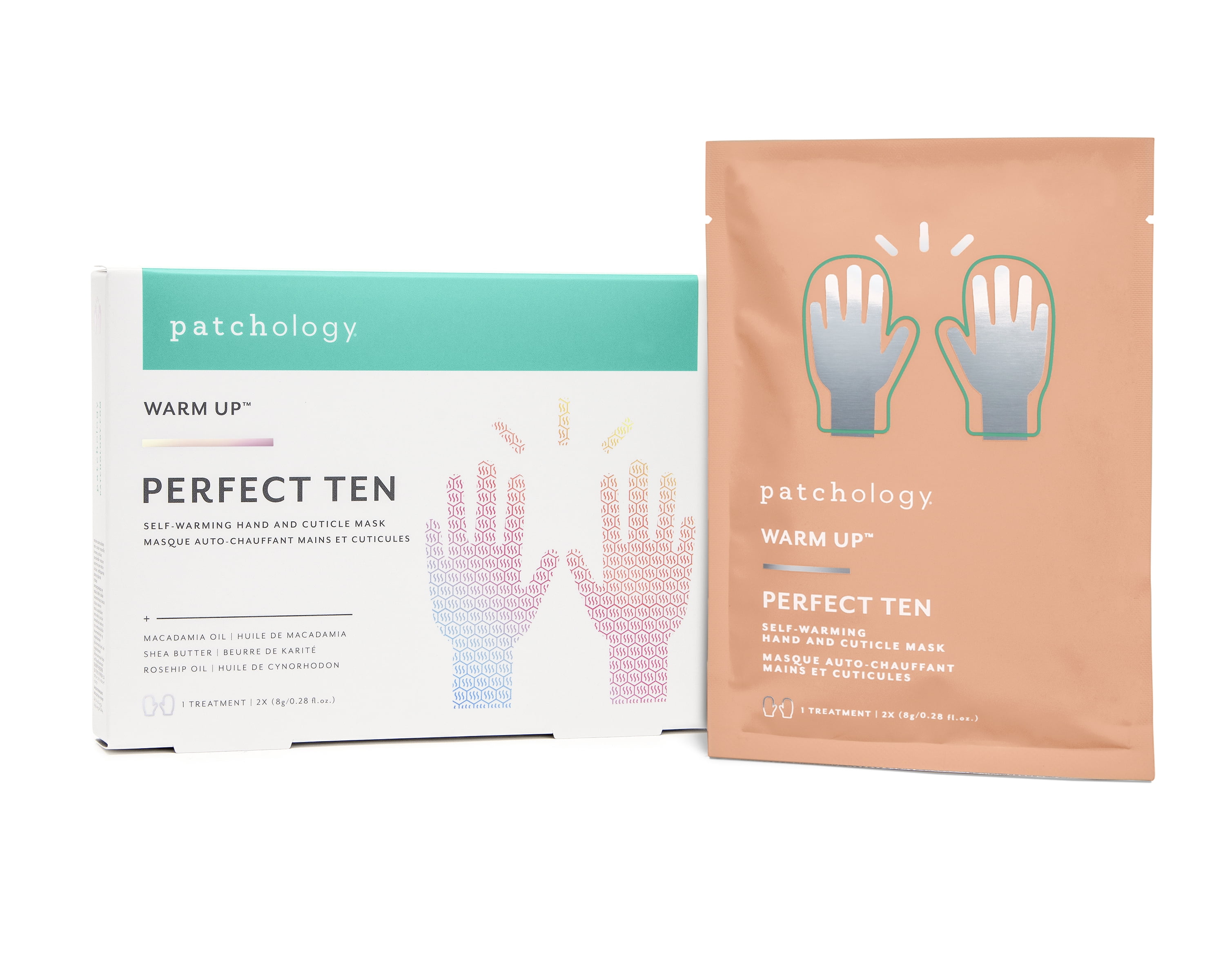 Patchology Perfect Ten Self-Warming Hand and Cuticle Mask- 1 Treatment