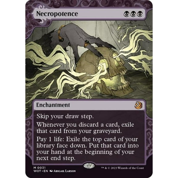 Magic the Gathering - Wilds of Eldraine: Enchanting Tales - Necropotence Near Mint