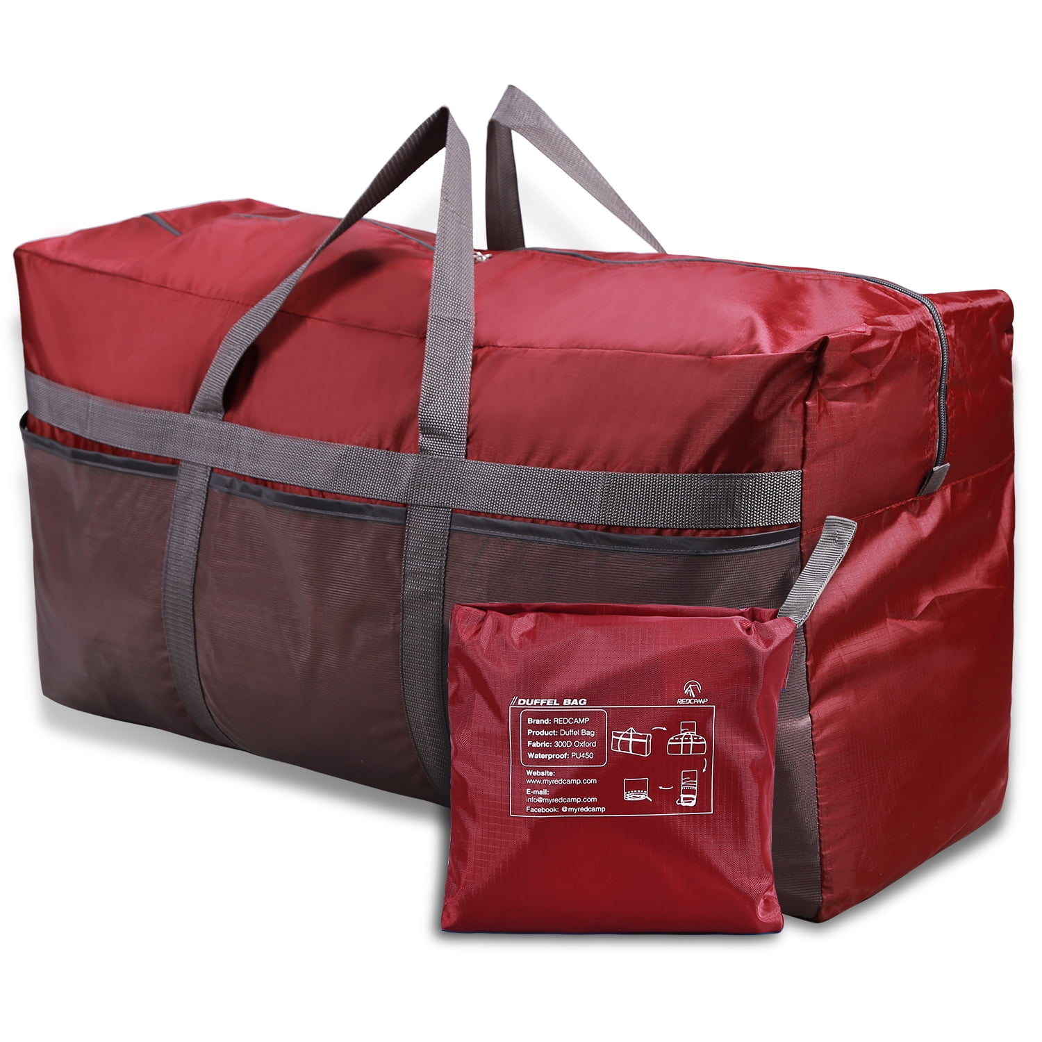 Travel Luggage Duffle Bag Lightweight Portable Handbag Merry Christmas Large Capacity Waterproof Foldable Storage Tote 