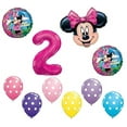 thumbnail image 2 of MINNIE MOUSE # 2nd Pink Bow Polka Dots Birthday Party Decoration Mylar & Latex Balloon Set, 2 of 2
