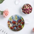 thumbnail image 4 of FMSHPON Oil Painting Poppy Flower Design Set of 6 Round Coaster for Drinks, Absorbent Ceramic Stone Coasters Cup Mat with Cork Base for Home Kitchen Room Coffee Table Bar Decor, 4 of 6
