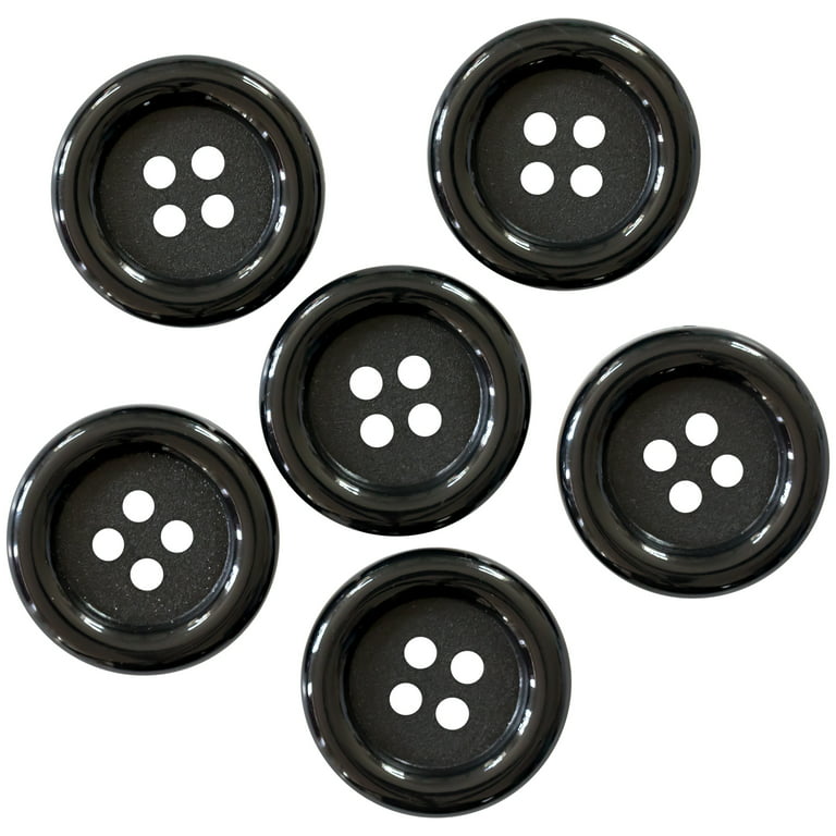 1/4 Black Star Buttons