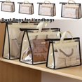 thumbnail image 1 of Anti-Dust Handbag Cover Visible Clear Handbags Dust-Proof Storage Bag Multipurpose Hanging Handbag Protector with Zipper and Handles for Home Closet Shelves Door, 1 of 5