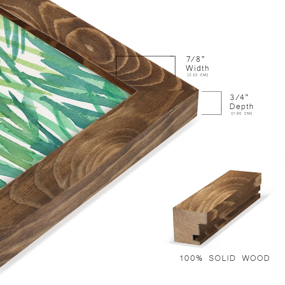 Just Grass I - Framed Print w/glass - Walnut