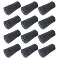 thumbnail image 1 of 12 Pcs Embouts Souples pour Bâton de Randonnée Protecteurs de Tête Antidérapants (Noir), 1 of 8