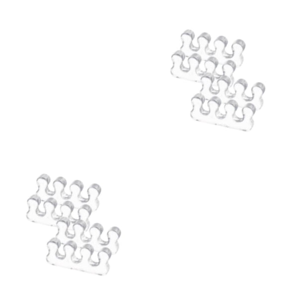 Separador de dedos de los pies Minnieouse 2 pares Espaciador de pie Multicolor Tamaño compacto