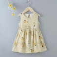thumbnail image 2 of MEZZALL Girls' Dresses Summer Floral Dress Sleeveless Casual Dress For Children 1 7 Years 18-24 Months Soft Baby Sundress, 2 of 4