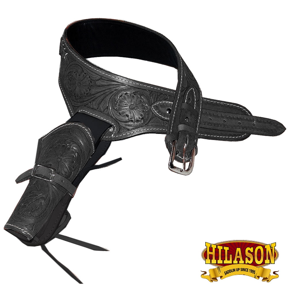 C-2-52 52 In Hilason Western Right Hand Gun Holster Rig 22 Cal Leather Cowboy