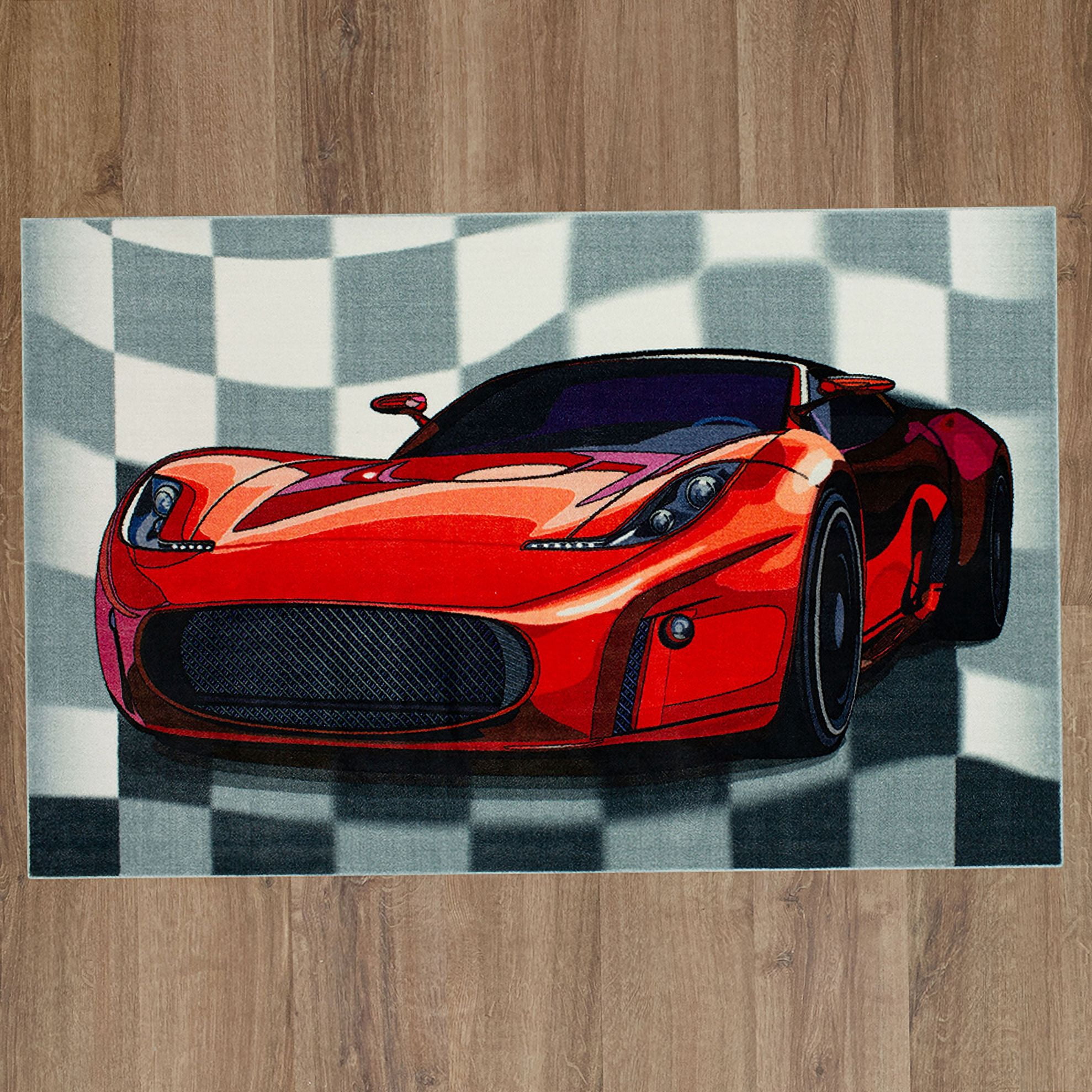 Mohawk Home Street Legal Printed Indoor Area Rug in Red, 5'x8'