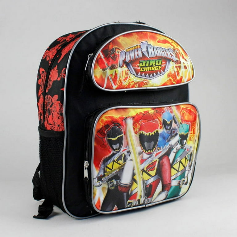Medium Backpack Power Rangers Dino Charge School Bag New