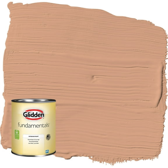 Glidden Fundamentals Orange Maple / Orange Eggshell Interior Paint, 1 Quart