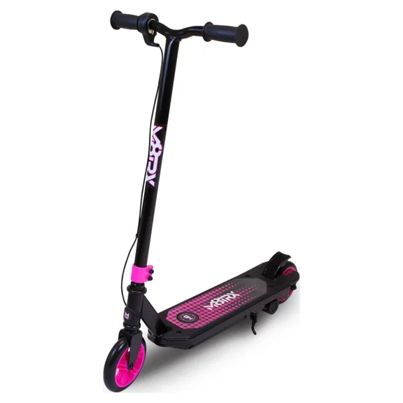 Open Box M8TRIX HYP-042 12V Electric Scooter For Kids Ages 6-12 With Speeds Of 8 MPH, Pink