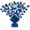 Royal Blue, variant on PMU Bursting Star Centerpiece- Metallic Turquoise Balloon Weights, table Centerpiece for Graduation, Birthdays, Halloween, Veterans, Party & Independence Day Celebration-15in / 7.34cm