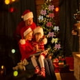 thumbnail image 5 of Christmas Bow Large Truck Red Black Plaid Burlap Wired Bow for Christmas Wreath, Xmas Party, Christmas Tree, Presents, Stair, Door, Indoor Outdoor Wall Decorations, 5 of 6