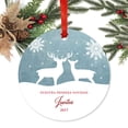 thumbnail image 2 of Spanish Family Metal Christmas Ornament, Nuestra Primera Navidad Juntos 2017, Includes Ribbon and Gift Bag, 2 of 2