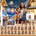 thumbnail image 5 of Countdown Sets Holiday Christmas Advent Calendar Cute 2D Decoration Set for Christmas Home Flat Style, 5 of 8