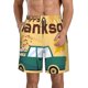 thumbnail image 1 of Fotbe Happy Thanksgiving Day Trajes de Baño Estampados para Hombre, Shorts de Verano de Secado Rápido, Ropa de Playa, Bañadores-X-Large, 1 of 6