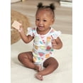 thumbnail image 4 of Gerber Baby Girl Casual Cotton Tank Bodysuits, 4-Pack, Sizes Newborn - 24 Months, 4 of 15
