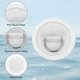 thumbnail image 4 of Parche D-Ring Uxcell, 6 Pcs Parche de PVC D-Ring de Acero Inoxidable Sin Pegamento Incluido con Cuerdas Elásticas y Ganchos Blancos, 4 of 7