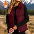thumbnail image 2 of Abomasnow Women's Puffer Vest Lightweight Stand Collar Sleeveless Winter Warm Zip Up Padded Outerwear Jackets with Pockets S-XXL, 2 of 6