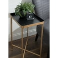 thumbnail image 7 of Kate and Laurel Celia Modern Tray Side Table, 18 x 12 x 26, Black and Gold, Foldable Rectangular End Table for Storage and Display, 7 of 7