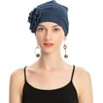 thumbnail image 4 of Chemo Caps Headwear for Women Turbans Beanies Flowers Hats Headwrap for Cancer Patient Hair Loss, 4 of 7