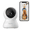 White, variant on Septekon Indoor Security Camera 2K 360 Pan Tilt with Night Vision 2 Way Audio Siren Cloud SD Card, White