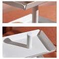 thumbnail image 3 of 3 Tier Cookie Fruit Cake Serving Platter Steel White L 24.7 x W 15.7 x H 25.7 cm, 3 of 5