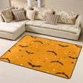 thumbnail image 1 of DouZhe Halloween Cute Bats Stars Pattern Area Rugs Non-Slip Machine Washable Floor Mat, Style Carpet Doormat, 63x48 inches, 1 of 6