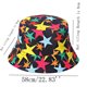 thumbnail image 2 of Sombrero de pescador de estrella de cinco puntas de Color de doble cara para hombres y mujeres Fridja  nalpqowj1027, 2 of 3