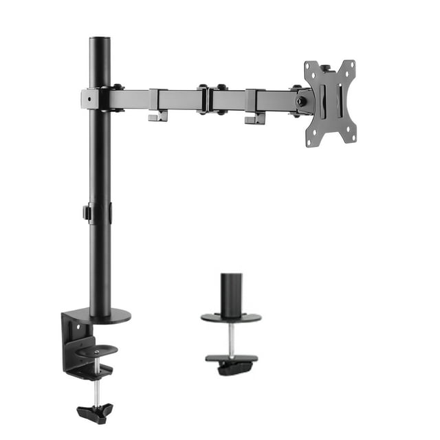 Uplite Single Desk Mount Full Motion Swivel Stand Fully Adjustable Monitor Arm up to 32" Monitor