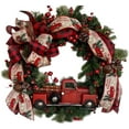 thumbnail image 5 of Christmas Wreath for Front Door, Funny Christmas Door Decoration for Home Farmhouse Indoor Outdoor Festival Decor, Hanging Xmas Decorations Wreath Holiday Christmas Trees Ornaments, 5 of 12