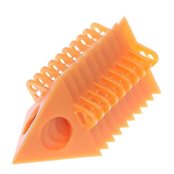 Paquete de 10 soportes perforados para pintura de carpintería, soportes piramidales, soporte triangular de plástico rojo
