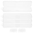 thumbnail image 1 of 4 Pcs Étui de Transport Transparent pour Paille à Boire Rangement Multifonctionnel pour Voyage Rangement de Pièces en Plastique, 1 of 8