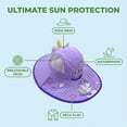 thumbnail image 5 of Girls Beach Bucket Hat 3-8 Years Outdoor Kids Sun Hats Neck Boys Girls Wide Brim UPF 50+ Children Bucket Hat Hat Summer Cap, 5 of 9