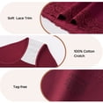 thumbnail image 4 of INNERSY Women's Plus Size XL-5XL Cotton Underwear High Waisted Lace Briefs 5 Pack(3XL,Retro), 4 of 7