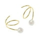 thumbnail image 2 of par de pendientes de perla para mujer, aretes de perla, joyería para mujer, 2 of 5