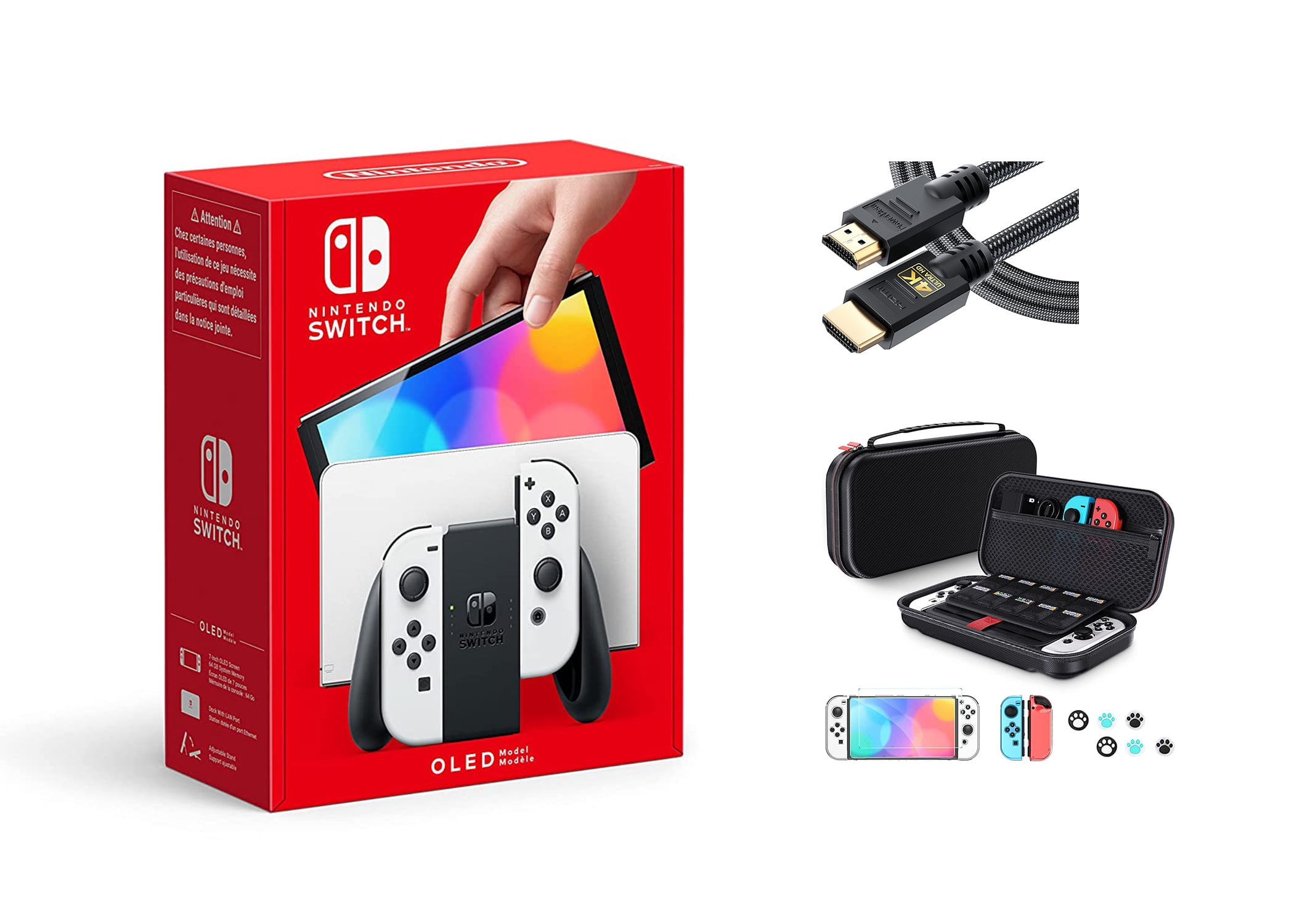Nintendo Switch™ – OLED Model w/ Neon Red & Neon Blue Joy 