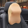 thumbnail image 3 of Coche Cuello Cojín Cuello Almohada Reposacabezas Cojín Soporte Suave Transpirable Beige S Zulema Cojín de cuello de coche, 3 of 8